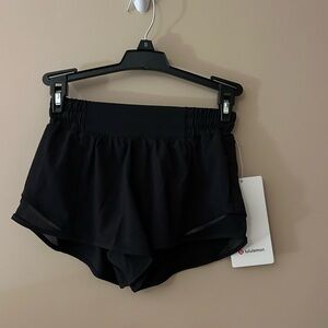 lululemon athletica Jet Black Athletic Shorts
